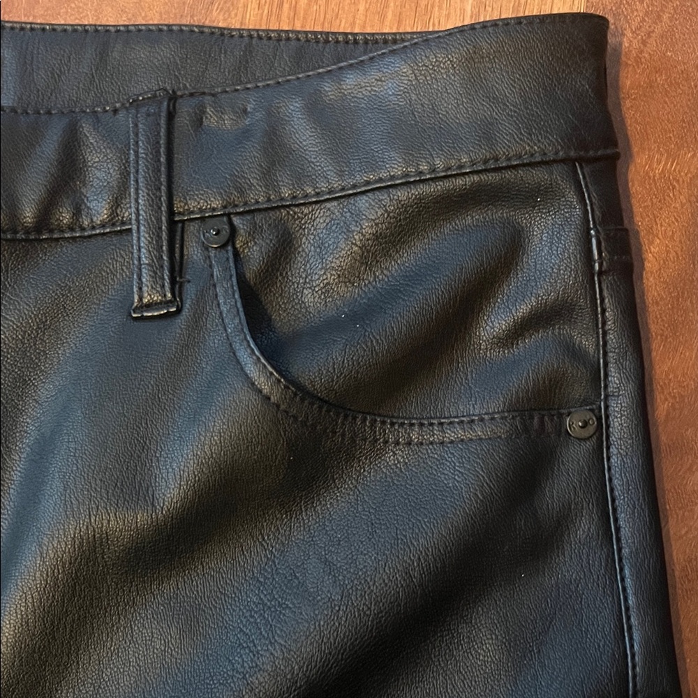 Like new KanCan Black Faux Leather Pants - Picture 4 of 15